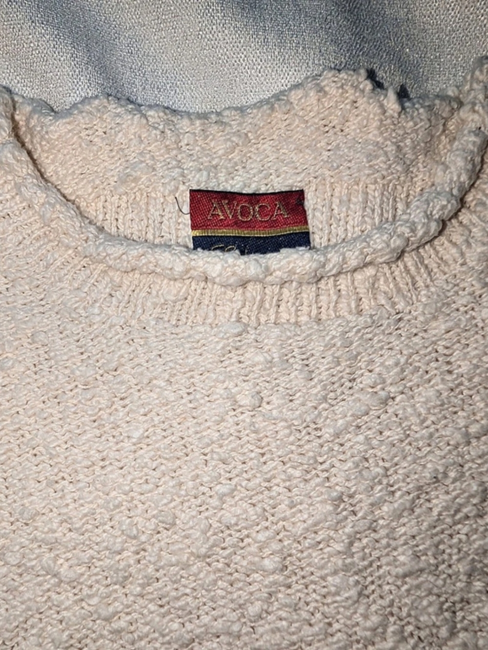 Avoca Edition Cream Wool Sweater